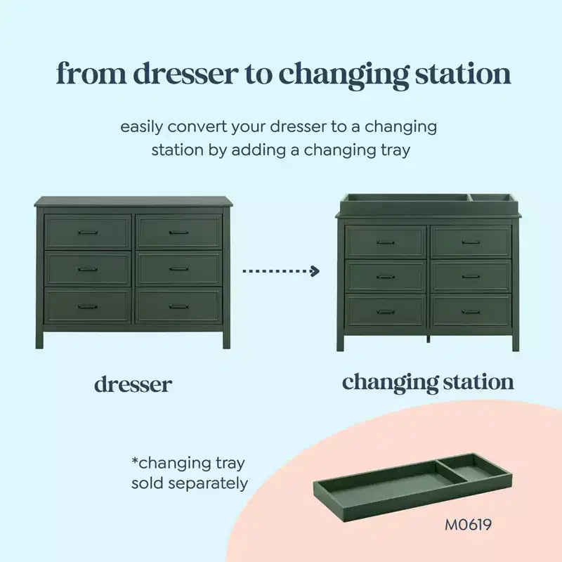 Commode double à 6 tiroirs Charlie daVinci