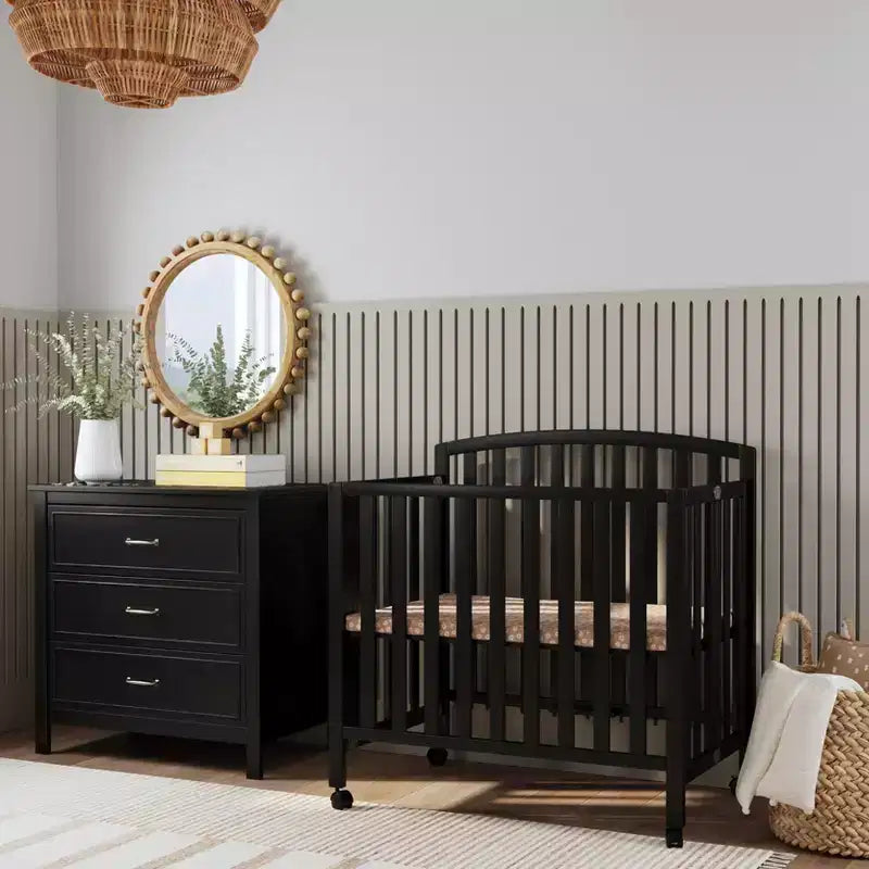Mini-lit et lit jumeau portables pliables 3-en-1 daVinci Dylan