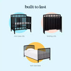 Mini-lit et lit jumeau portables pliables 3-en-1 daVinci Dylan