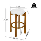 Tabourets de bar rembourrés modernes en bois d'hévéa Buchanan de Christopher Knight Home (Lot de 4)