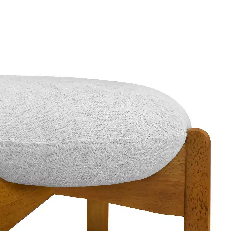 Tabourets de bar rembourrés modernes en bois d'hévéa Buchanan de Christopher Knight Home (Lot de 4)