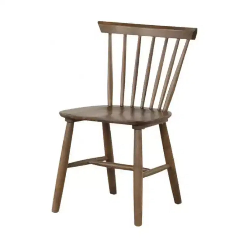 Royal Hampton Side Dining Chair Set of 2, Spindle Back, Tapered Legs, Walnut Wood