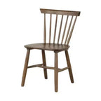 Royal Hampton Side Dining Chair Set of 2, Spindle Back, Tapered Legs, Walnut Wood