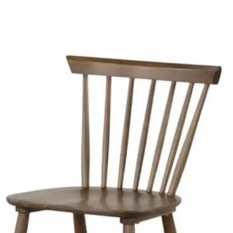 Royal Hampton Side Dining Chair Set of 2, Spindle Back, Tapered Legs, Walnut Wood