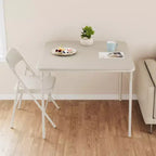 Table à manger pliable, table de jeu carrée portable de 84 cm, plateau rembourré en PU, idéale pour la famille, les fêtes, les pique-niques et les jeux.