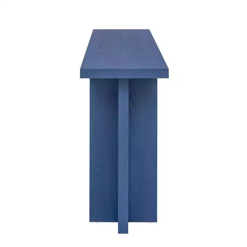 Okak Minimalist Ash Veneer Console Table with T-Shaped Legs,Modern Entryway Table Foyer Tables for Entryway,Hallway,Living Room
