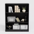 PexFix 36x31x16 Étagère de rangement sans porte en bois Meuble de rangement bibliothèque et armoire de bureau pour cuisine, chambre, entrée, salon, salle à manger Noir
