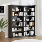 PexFix 36x31x16 Étagère de rangement sans porte en bois Meuble de rangement bibliothèque et armoire de bureau pour cuisine, chambre, entrée, salon, salle à manger Noir
