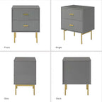 Table d'appoint 2 tiroirs Ceandro Contemporary Classic|ARTFUL LIVING DESIGN-WHITE
