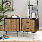 Table d'appoint 2 tiroirs Ceandro Contemporary Classic|ARTFUL LIVING DESIGN-WHITE