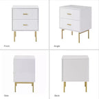 Table d'appoint 2 tiroirs Ceandro Contemporary Classic|ARTFUL LIVING DESIGN-WHITE