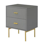 Table d'appoint 2 tiroirs Ceandro Contemporary Classic|ARTFUL LIVING DESIGN-WHITE