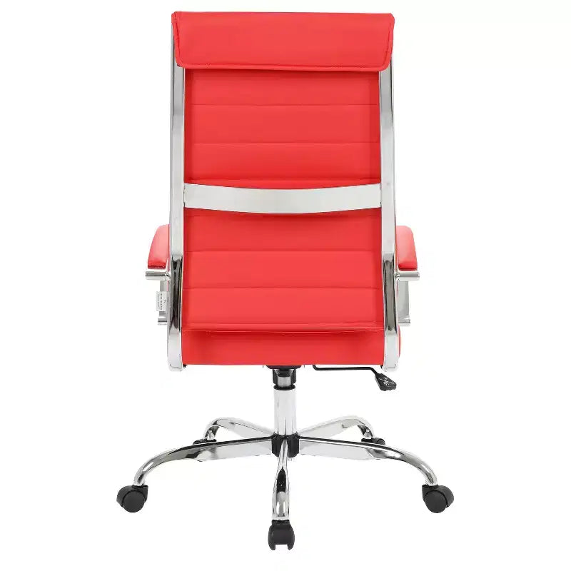 HomeStock 46 in.H Adjustable Height Brown Faux Leather Seat Material with Casters/Wheels Office Chairs