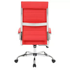 HomeStock 46 in.H Adjustable Height Brown Faux Leather Seat Material with Casters/Wheels Office Chairs