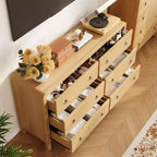 Commode de Chambre, Commode à Tiroirs, Organisateur de Rangement pour Chambre à Coucher, Salon, Couloir et Bureau