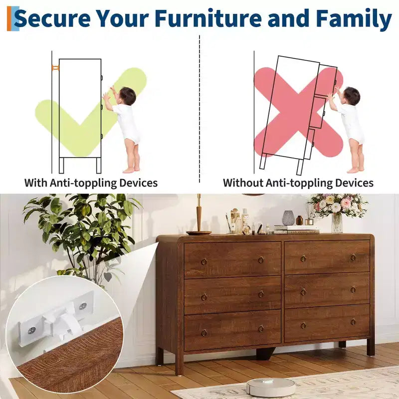 Commode de Chambre, Commode à Tiroirs, Organisateur de Rangement pour Chambre à Coucher, Salon, Couloir et Bureau