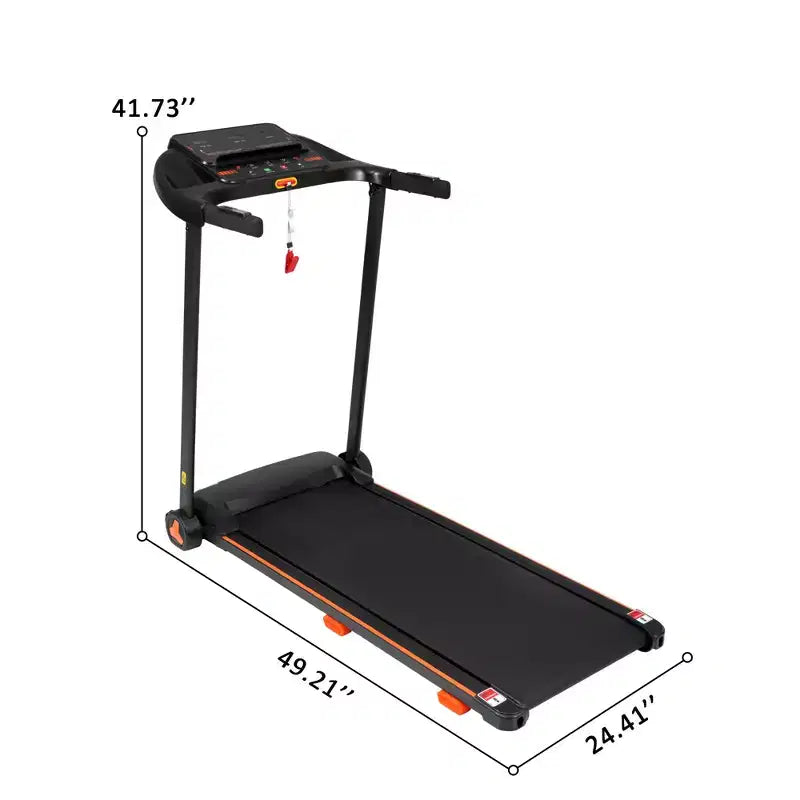 Tapis de course pliable pour la maison, moteur silencieux 2,5 CV, inclinaison, capteur de fréquence cardiaque, chargement USB, haut-parleur Bluetooth, 6 amortisseurs, capacité de 136 kg