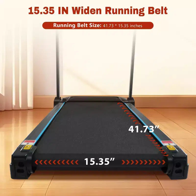 3.5HP Foldable Treadmill for Home with Incline, 10MPH, 350Lbs Capacity, Heart Rate Sensors, Type-C & USB Charging, Bluetooth Speaker