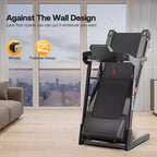3.5HP Foldable Electric Treadmill for Home with Auto Incline, Shock Absorption, Pulse Sensor, Bluetooth Speaker & FITSHOW App