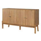 Christopher Knight Home Burns Vintage Sideboard Buffet Cabinet with 4-Door Storage Cabinet and Metal Handles