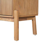 Christopher Knight Home Burns Vintage Sideboard Buffet Cabinet with 4-Door Storage Cabinet and Metal Handles