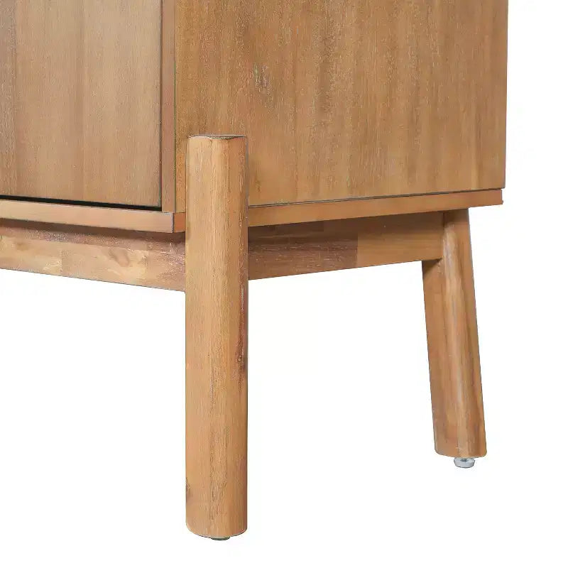 Christopher Knight Home Burns Vintage Sideboard Buffet Cabinet with 4-Door Storage Cabinet and Metal Handles
