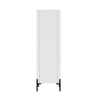 GDFStudio Biorn 31.5 Modern Tempered Glass Door Storage Cabinet with Tray Top