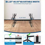 Support de rangement autonome pour 2 kayaks - Support réglable pour paddle/canoë avec roulettes verrouillables (gris, 48L x 24W) pour garage/quai/extérieur