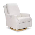 Namesake Crewe Electronic Recliner and Swivel Glider - Fog Chatham Stripe Performance Eco-Weave