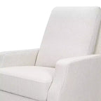 Fauteuil inclinable et planeur pivotant Namesake Crewe – Tissu performant en eco-weave à rayures Chatham, couleur Brume