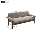 Christopher Knight Home Basile Canapé moderne 2 places 72,8 po avec coussins d'accoudoir et pieds en bois d'hévéa