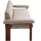 Christopher Knight Home Basile Canapé moderne 2 places 72,8 po avec coussins d'accoudoir et pieds en bois d'hévéa