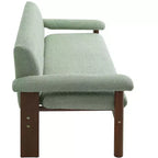 Christopher Knight Home Basile Canapé moderne 2 places 72,8 po avec coussins d'accoudoir et pieds en bois d'hévéa