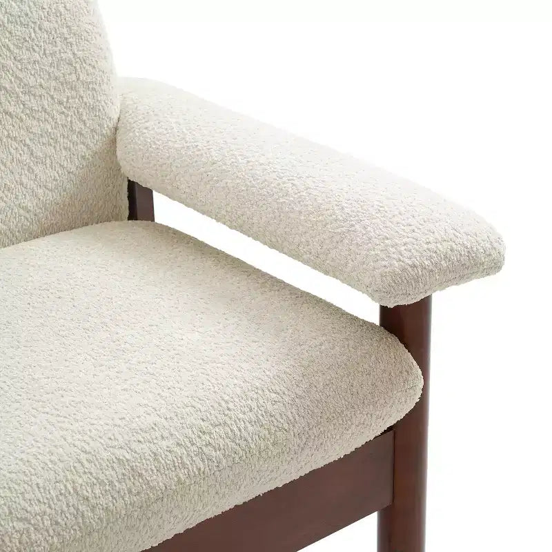 Christopher Knight Home Basile Canapé moderne 2 places 72,8 po avec coussins d'accoudoir et pieds en bois d'hévéa
