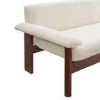 Christopher Knight Home Basile Canapé moderne 2 places 72,8 po avec coussins d'accoudoir et pieds en bois d'hévéa