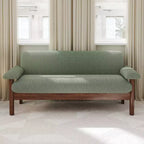 Christopher Knight Home Basile Canapé moderne 2 places 72,8 po avec coussins d'accoudoir et pieds en bois d'hévéa