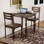 Ensemble de salle à manger pour 2, pieds de table en spirale, assise ergonomique confortable, ensemble table de bar, pour petits espaces, cuisine, appartement