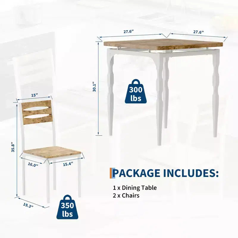 Ensemble de salle à manger pour 2, pieds de table en spirale, assise ergonomique confortable, ensemble table de bar, pour petits espaces, cuisine, appartement
