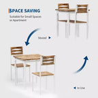 Ensemble de salle à manger pour 2, pieds de table en spirale, assise ergonomique confortable, ensemble table de bar, pour petits espaces, cuisine, appartement