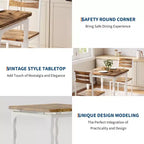 Ensemble de salle à manger pour 2, pieds de table en spirale, assise ergonomique confortable, ensemble table de bar, pour petits espaces, cuisine, appartement