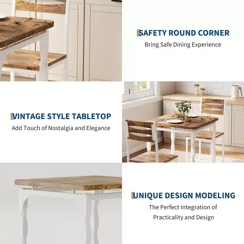 Ensemble de salle à manger pour 2, pieds de table en spirale, assise ergonomique confortable, ensemble table de bar, pour petits espaces, cuisine, appartement