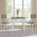 Ensemble de salle à manger pour 2, pieds de table en spirale, assise ergonomique confortable, ensemble table de bar, pour petits espaces, cuisine, appartement