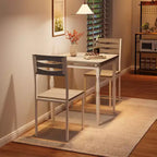 Ensemble de salle à manger pour 2, pieds de table en spirale, assise ergonomique confortable, ensemble table de bar, pour petits espaces, cuisine, appartement