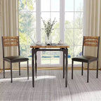 Ensemble de salle à manger pour 2, pieds de table en spirale, assise ergonomique confortable, ensemble table de bar, pour petits espaces, cuisine, appartement