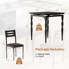 Ensemble de salle à manger pour 2, pieds de table en spirale, assise ergonomique confortable, ensemble table de bar, pour petits espaces, cuisine, appartement