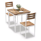 Ensemble de salle à manger pour 2, pieds de table en spirale, assise ergonomique confortable, ensemble table de bar, pour petits espaces, cuisine, appartement