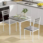 Ensemble de salle à manger pour 2, pieds de table en spirale, assise ergonomique confortable, ensemble table de bar, pour petits espaces, cuisine, appartement