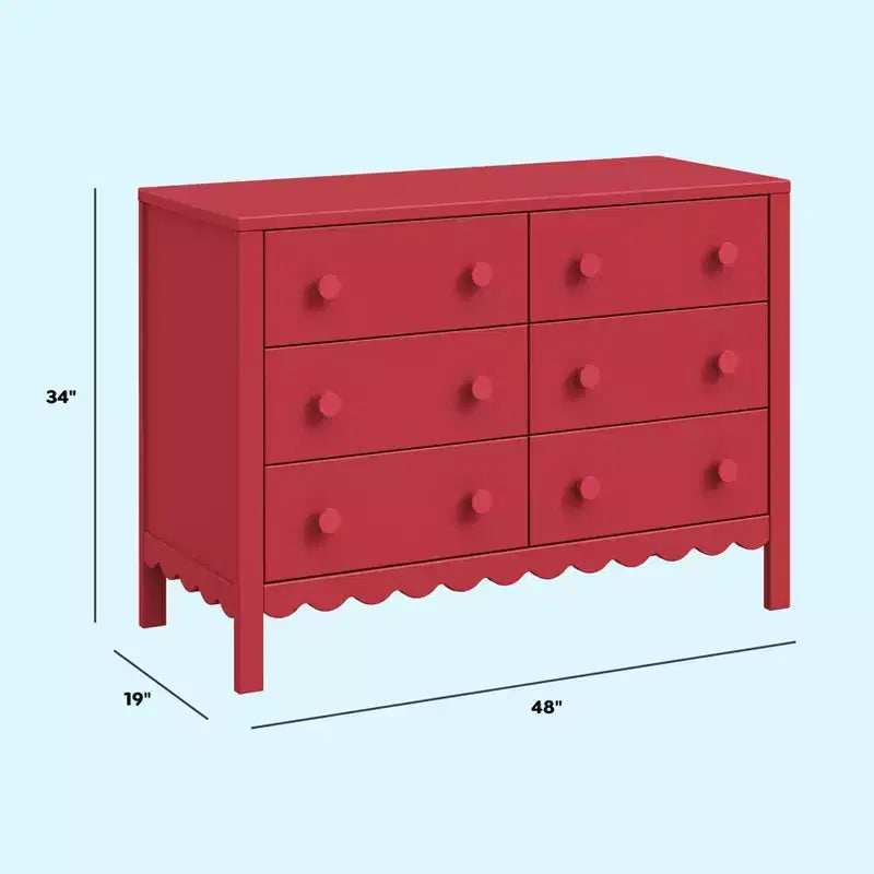 Commode 6 tiroirs daVinci Sammy Scallop