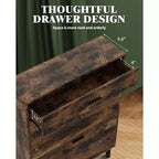 Shoe Storage Cabinet with Dual Flip Drawers, Space-Saving Shoe Organizer for Entryway, Hallway, or Mudroom