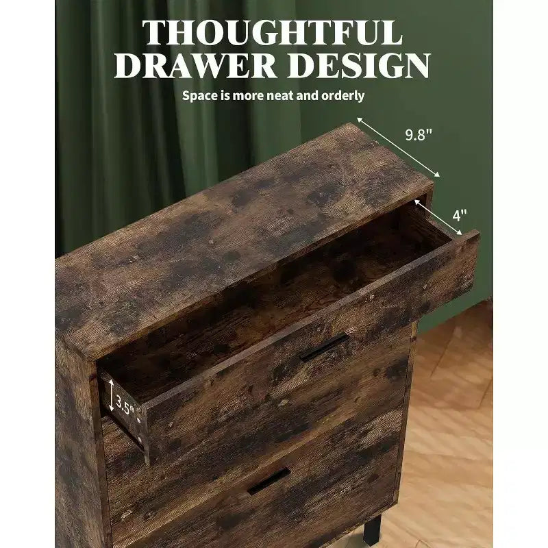 Shoe Storage Cabinet with Dual Flip Drawers, Space-Saving Shoe Organizer for Entryway, Hallway, or Mudroom